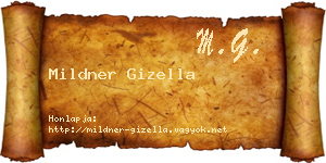 Mildner Gizella névjegykártya